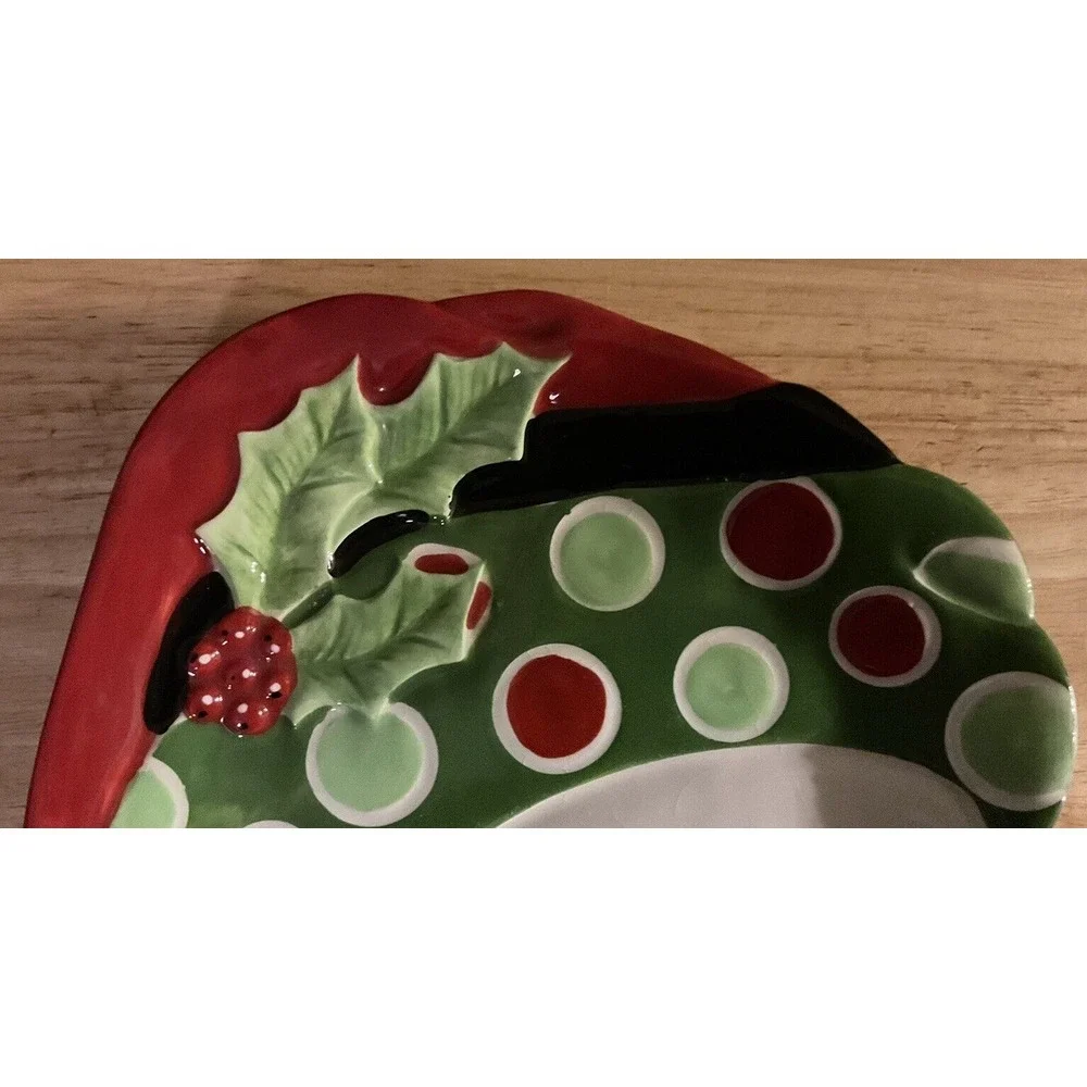 Fitz And Floyd Friends Gather Here‎ Snowman Cookie Plate